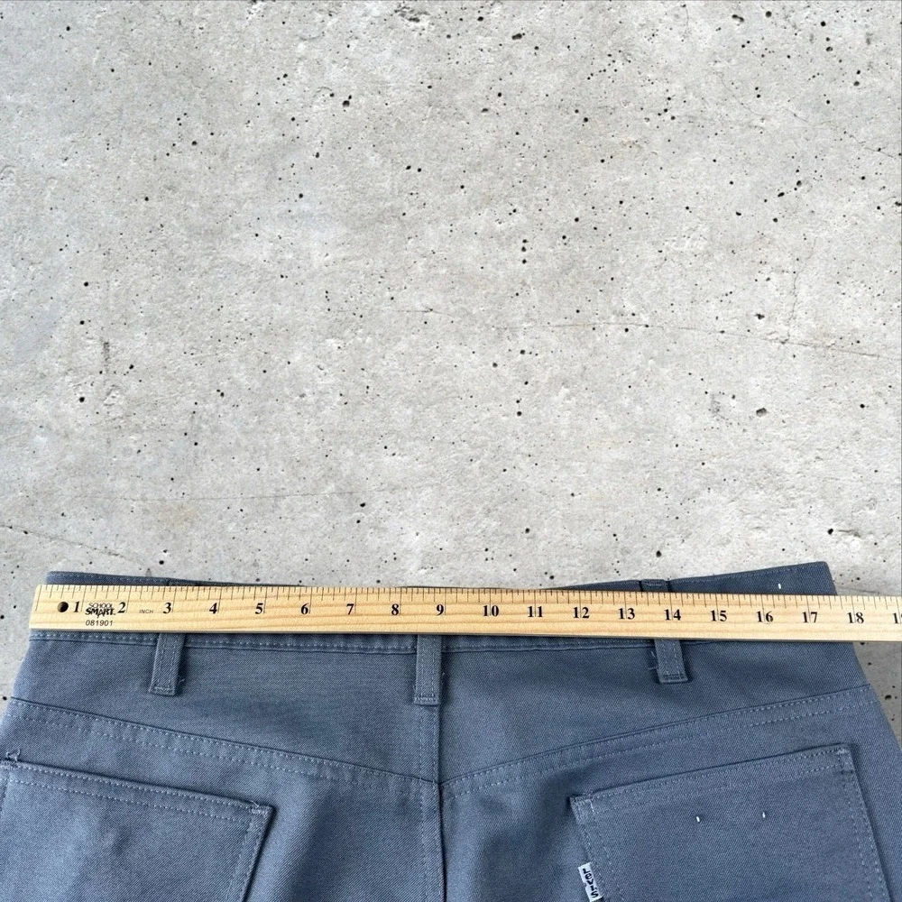 VTG Levis 517 Polyester Pants Fits 36x35‎ Gray 70s Bootcut Rockabilly USA